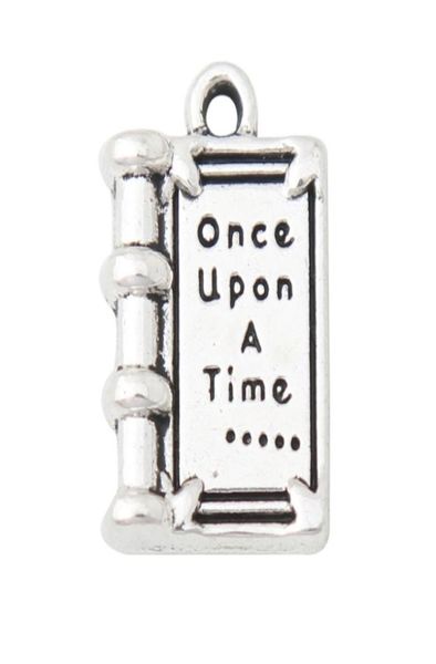 

fashion whole alloy book shape charms once upon a time jewelry diy charms 1218mm 100pcs aac10814462162, Bronze;silver