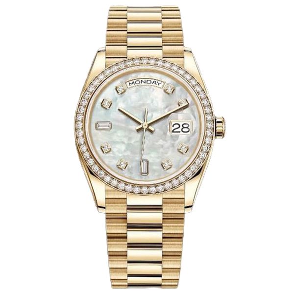 

mens diamond watch designer womens watches classic luxury 41mm automatic movement double calendar folding buckle luminous sapphire water res, Slivery;brown