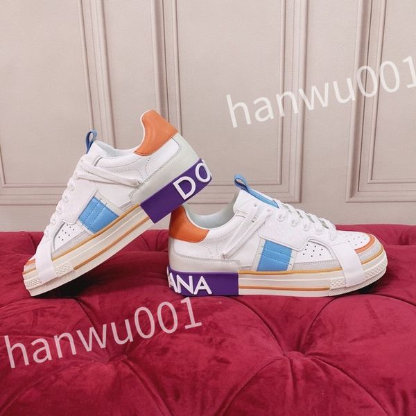 

2023 new quality casual shoes designer men shoes leather lace up men fashion platform sneakers white black mens womens