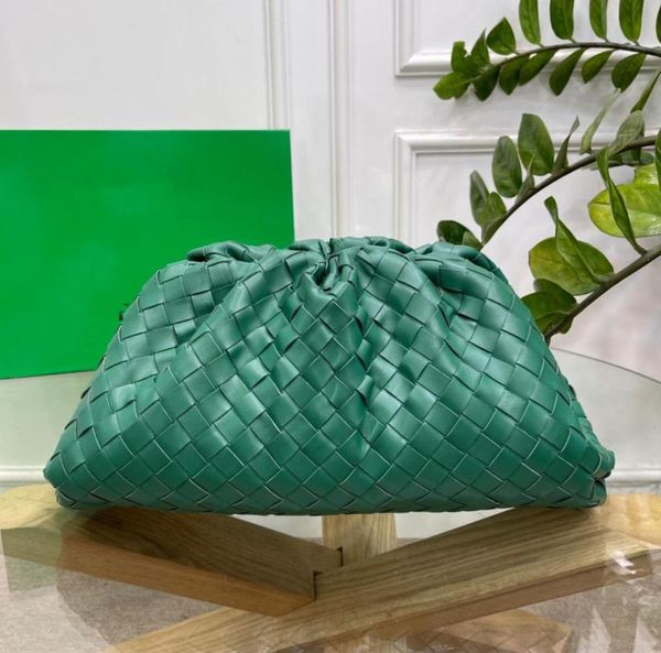 

7 stars excellent quality italy sheepskin evening bags for women it cloudy bag 39cm 23 cm fashion lady purse dark green4769025