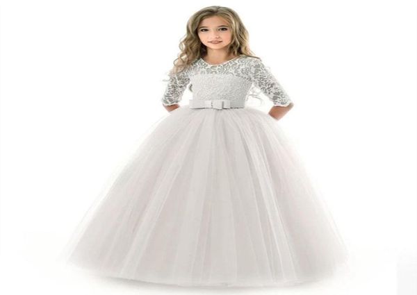 

teens costume girls long lace dress children clothing princess party flower kids tulle dress wedding first communion dress t2001065270881, Red;yellow