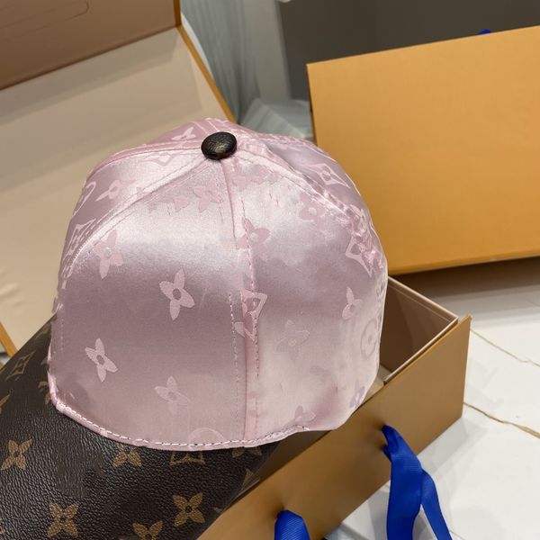 

ball caps designer 2023 luxury pink baseball cap sun visor cap women's hat fashion street p pretty girl decorative silk toujacquard g7t, Blue;gray