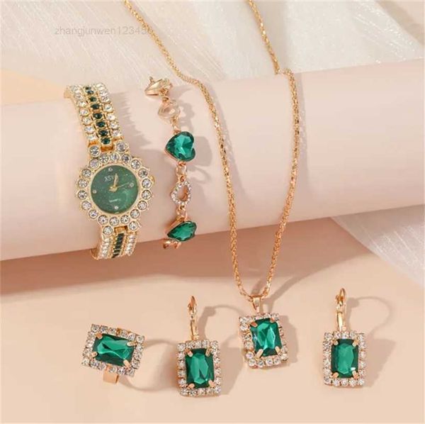 

small size ladies rhinestone quartz watch + bracelet set - sophisticated stylish jewelry for women, Slivery;black