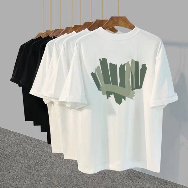 

brand mens designer t shirt printed womens mens t shirt black and white cotton casual short sleeve, White;black