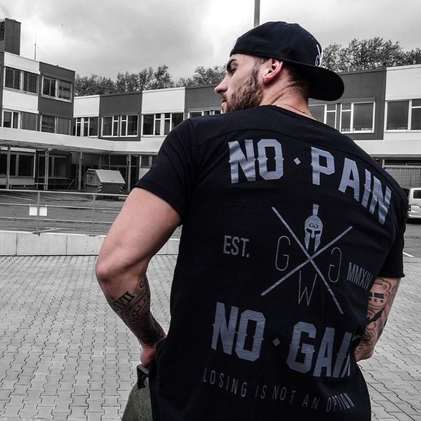 

men s t shirts mens cotton training t shirt summer gym sport running fitness shirts short sleeve male jogger casual tees outdoor 230522, White;black