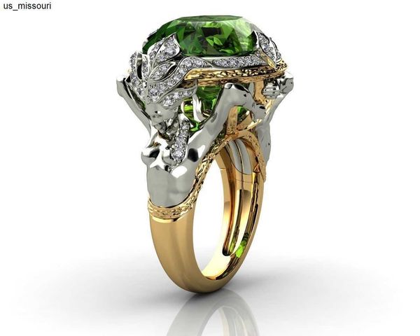 

band rings 14k yellow gold natural emerald gemstone ring for women fine anillos de anel bijoux femme jewellery bizuteria 14k gold jade ring, Silver