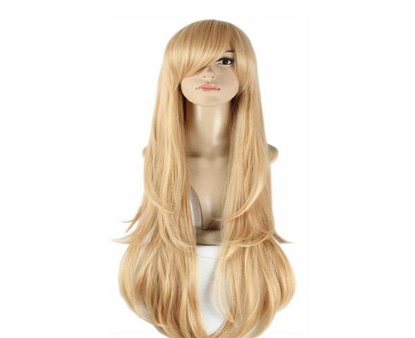 

woodfestival 100 cm long anime wig for women sword art online cosplay wigs straight heat resistant synthetic hair asuna yuuki brai7778672, Black