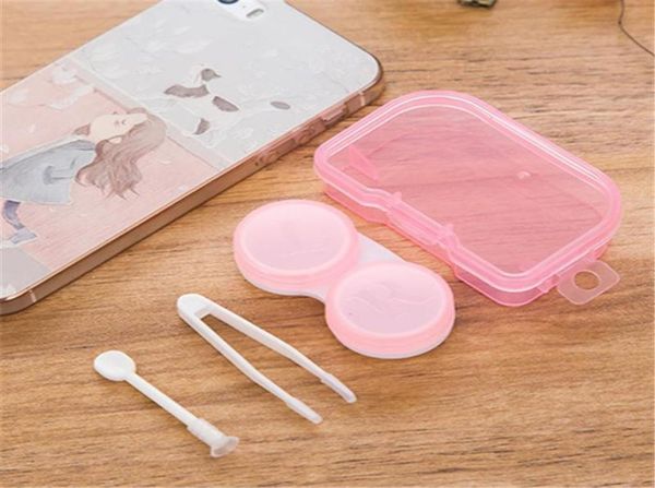 

practical contact lens box small lovely candy color eyewear case multi colors contact lenses box gift whole9730408