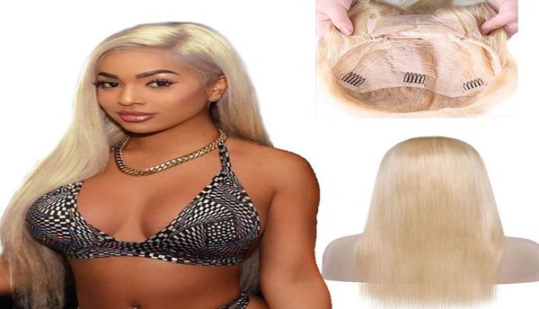 

brazilian 613 blonde lace front wigs straight human hair lace front light color 613 hair wigs middle three part 1028inch s5698159, Black;brown