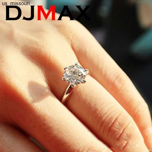 

band rings classic fashion moissanite diamond rings for women original 925 silver engagement wedding rings 2023 j230522