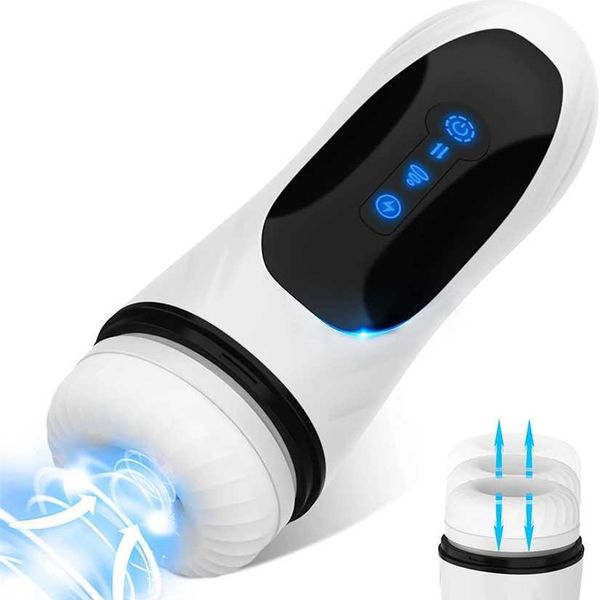 

factory outlet 3-in-1 automatic device with thrust suction and vibration modes pump pocket pudendal massager male toy