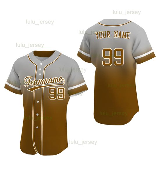 

customized gradient color baseball jersey brown shirts for kids plus size new style, Blue;black