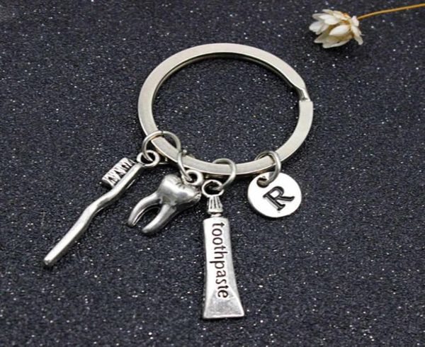 

dentist keyring dentist keychain dental assistant gift dental hygienist keyring2887990, Silver