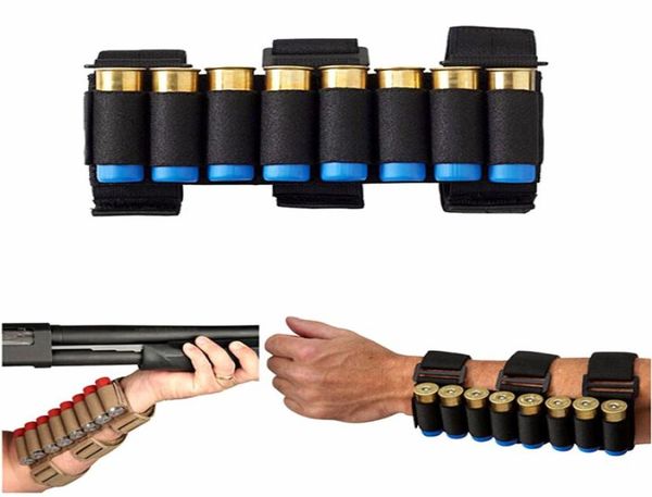 

airsoft hunting molle 8 rounds ga sgun shells holder shooting arm band 12 gauge bullet ammo cartridge pouch6075514