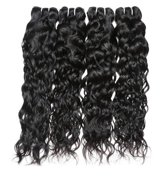 

8a brazilian natural wave virgin hair weave 4 bundles 8a 100 unprocessed human hair weft extensions natural color 95100gpc8519064, Black