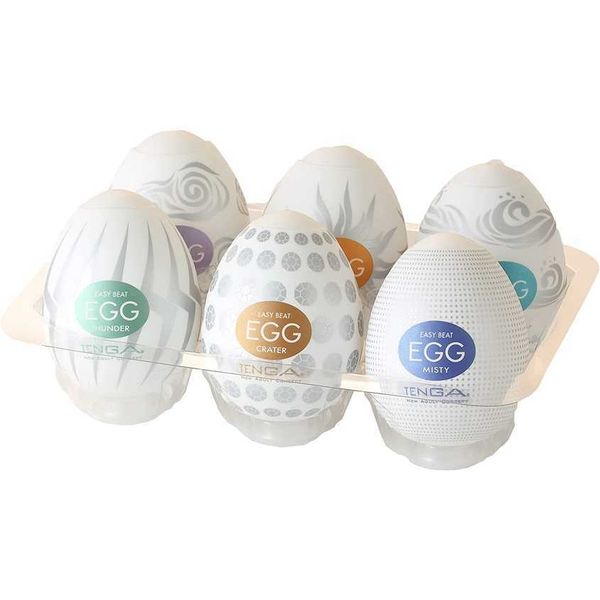 

factory outlet tenga easy beat egg portable male device multiple sets 6-piece set