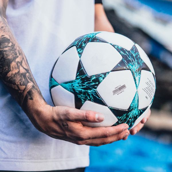 

balls football team games football grass outdoor indoor games use team training official size 5 seamless pu leather 230520