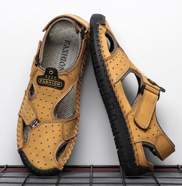 

sandals men flip flops plus size walking thick buckle flat lightweight mens summer slides leather casual5294243, Black