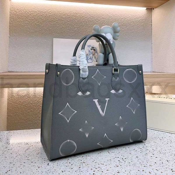 

grey shopping bag designer tote crossbody handbags woman bags321 fashion leather classic pattern luxury book shoulder embossing flower lapdi