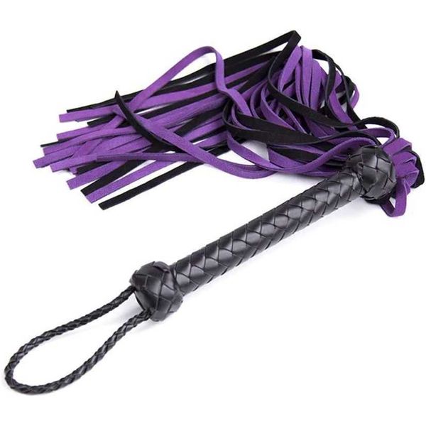 

factory outlet rekink soft leather questrian horse sport whip and whips with woven handle floaters purple