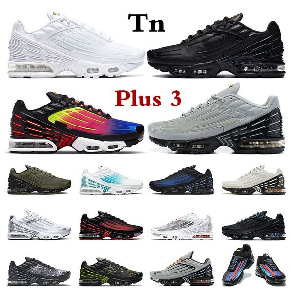 

tn plus 3 sneakers mens running shoes tns 3 designers mens sports sneakers triple black white leather aqua blue utility light bone outdoor j