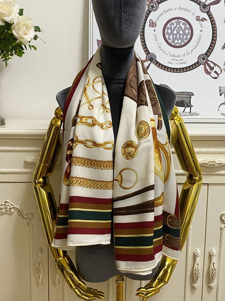 

women's square scarf scarves shawl 30% silk 70% cashmere material beige pint letters horse pattern size 130cm- 130cm, Blue;gray