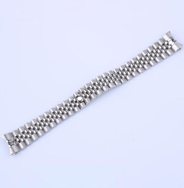 

for datej 36mm20mm datej 41mm 21mm 316l stainless steel jubilee silver gold wrist watch band strap bracelet solid screw links9887211, Black;brown