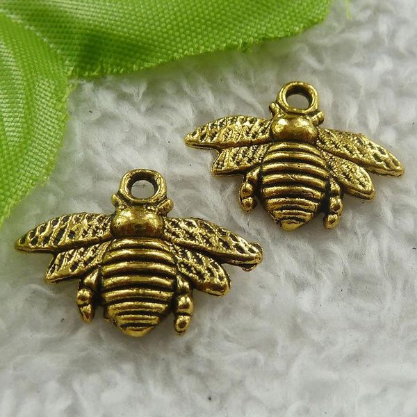 

other 180 pieces antique gold bee charms 22x16mm #1800