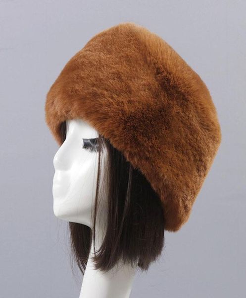 

beanieskull caps women solid color leopard faux fur beanie hats winter outdoor plush thick warm hat russian female casual round f6014225, Blue;gray