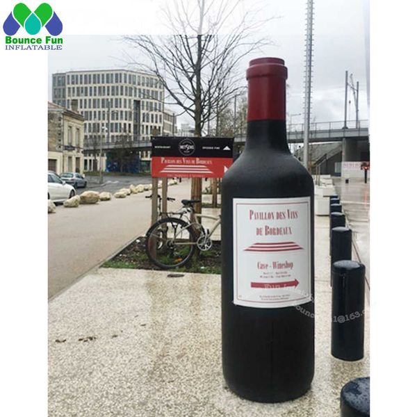 

outdoor giant inflatable wine bottle custom beer can champagne model with blower for advertising
