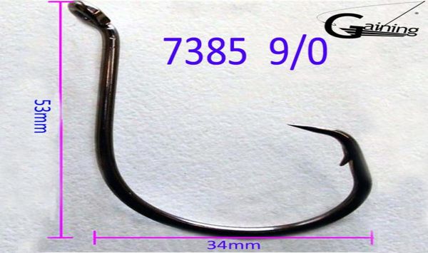 

50pcslot 90 high carbon stainless steel chemically sharpened ocs circle ocean fishing hooks 7385 ocean fish hooks3440813
