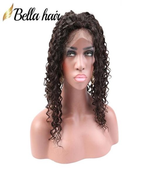 

360 full lace frontal curly wave hair 22x4x2 100 virgin unprocessed human hair extensions 360 frontals closure3836724, Black