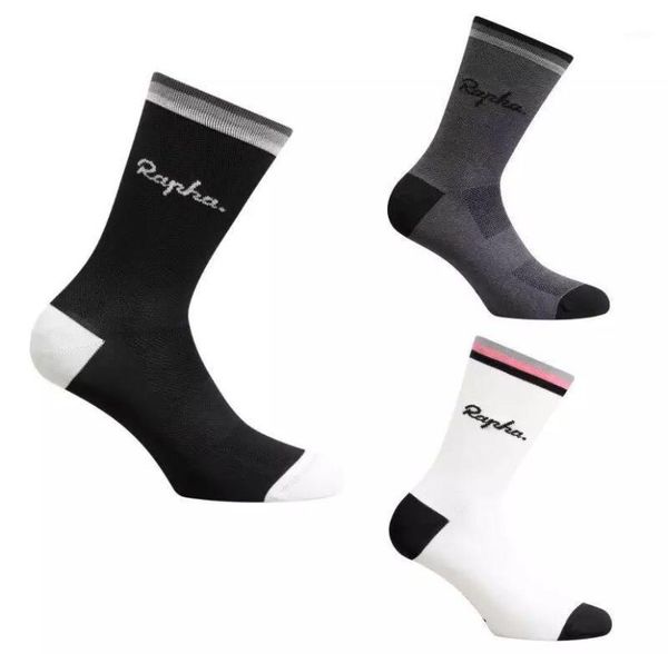 

rapha summer sport cycling socks men road bicycle outdoor compression2303190, Black