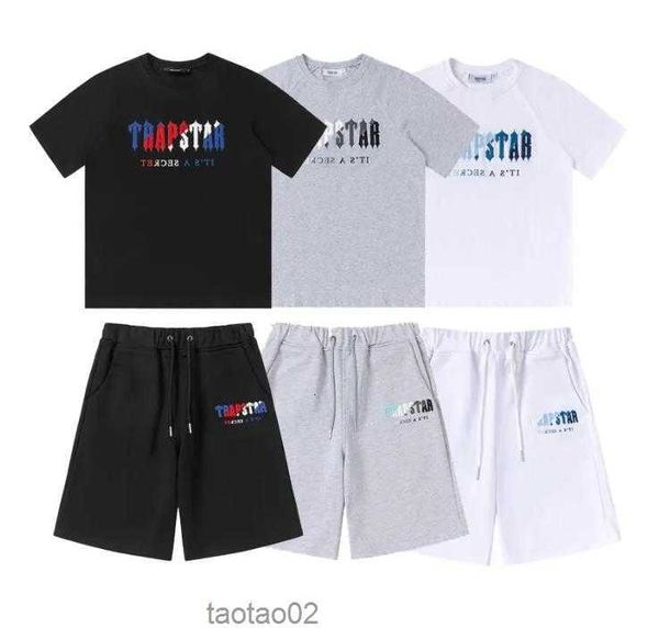 

mens t-shirts designer trapstar t shirts short sleeve tee sportpant pant print letter luxury sports fashion cotton cord whx, White;black