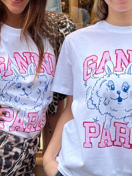 

women s t shirt cartoon print graphic t shirt woman 2023 summer round neck fashion short sleeve t shirts casual classic cotton tees 230522, White