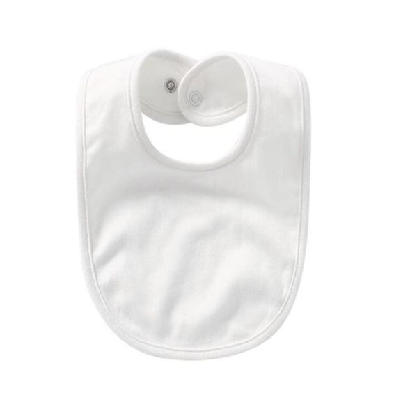 

10pcs 2818cm double layer cotton blank baby bib diy thermal transfer baby burp cloths waterproof bib6740691