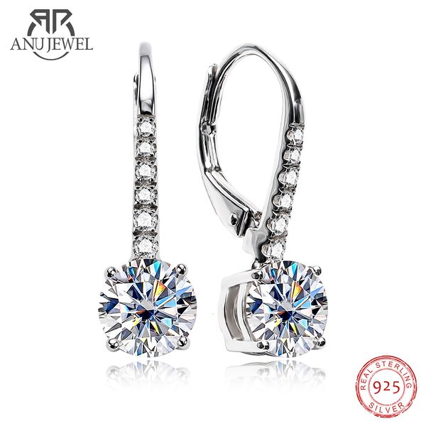 

dangle chandelier anujewel 1 carat d color dangle drop 925 sterling silver earrings with gra certificate jewelry wholesale 230520