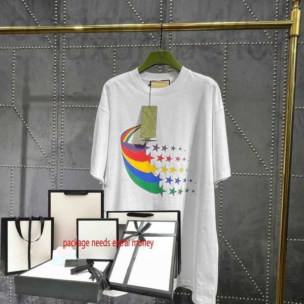

men's t-shirts luxuriousmen's designer men t shirts fashion stars pattern women tcasual summer short hip hop style breathable t-s, White;black
