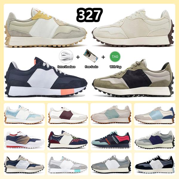 

n327 327 running shoes women mens designer sneakers white black paisley pack farmers market pack wheat vibrant orange castle staud camel out
