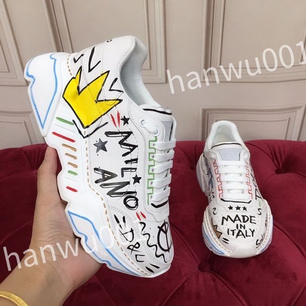 

quality casual shoes designer men shoe leather lace up men fashion platform sneakers white black mens womens