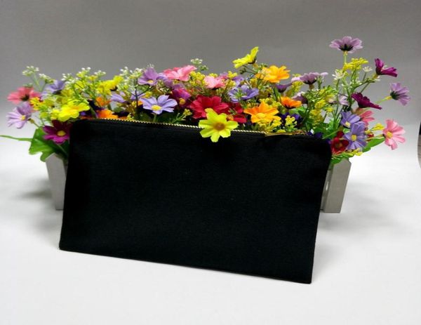 

black color 12oz thick and durable canvas makeup bag with gold zip gold lining 69in black canvas cosmetic bag ship custom col8116144