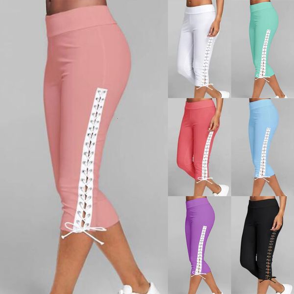 

women's pants s women's casual sports pants tight pants egg shorts summer sports pants cropped pants high waisted yoga pants 23052, Black;white