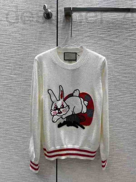 

women's sweaters luxuriouswomen's designer 2023 new spring autumn milan runway o neck long sleeve jacquard pullowomen bhqw w3t7, White;black
