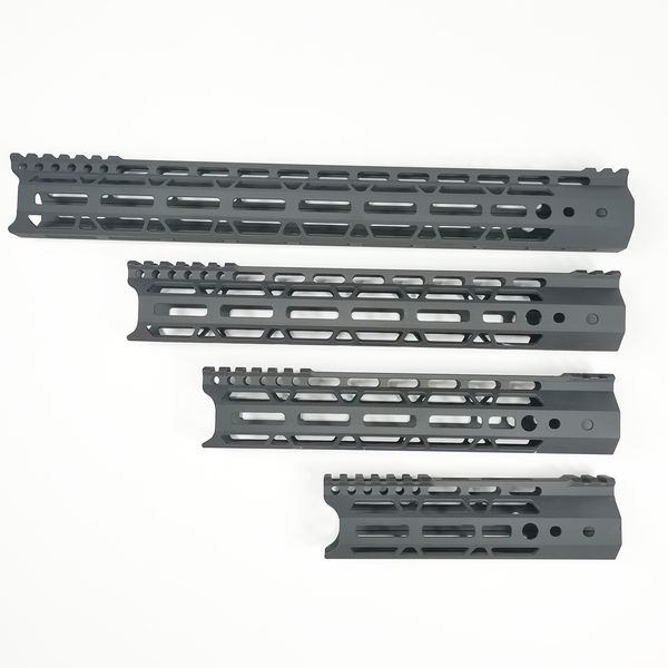 

7/10/12/15 inch lightweight screw mount type m-lok handguards edge cnc chamfering for .223/5.56 black color