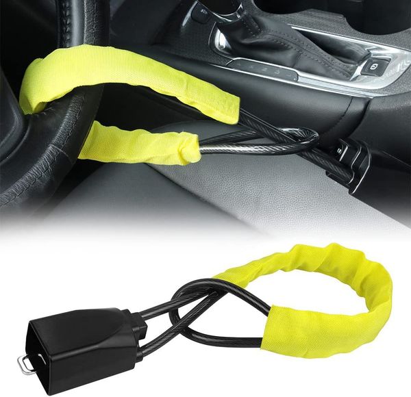 

car auto lock mount steering wheel lock anti theft security lock with keys anti-theft devices wheel lock steel strap