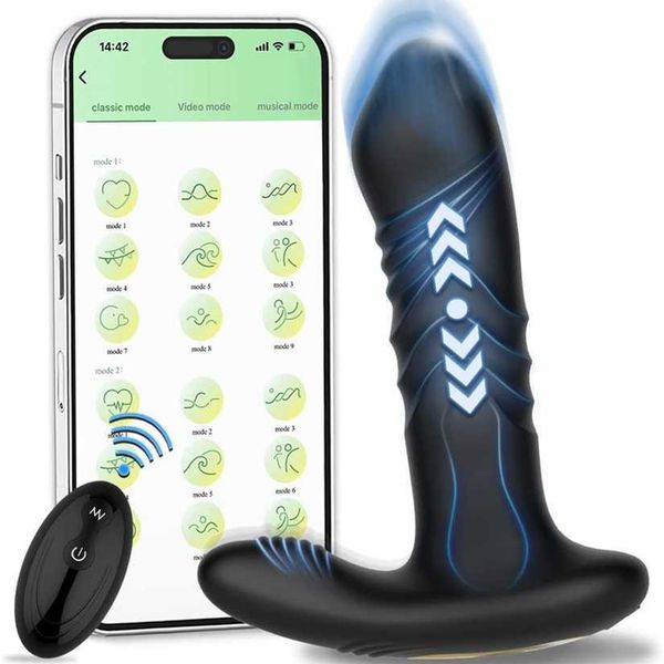 

factory outlet prostate massager with remote and application control toyp lugv ibratorw hrusta ibrationm odesbu ttockst imulatorpl th3m tors