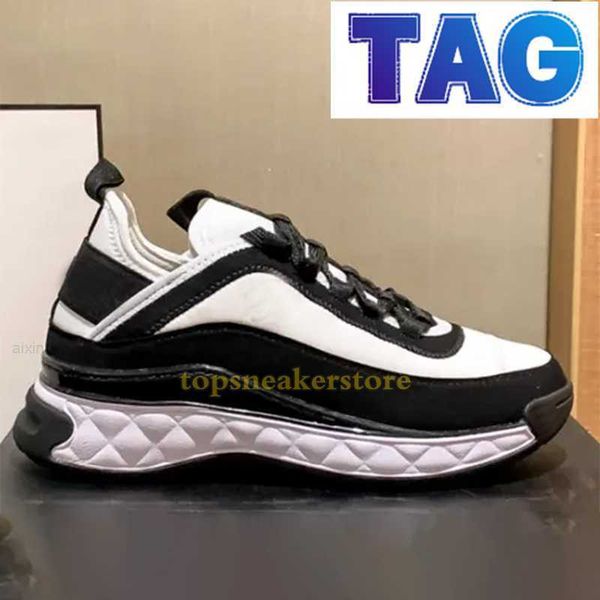 

luxury channel casual shoes 22ss cushioned calfskin sneaker designer cnel platform men women sneakers low cut lace up trainers outdoor cushi
