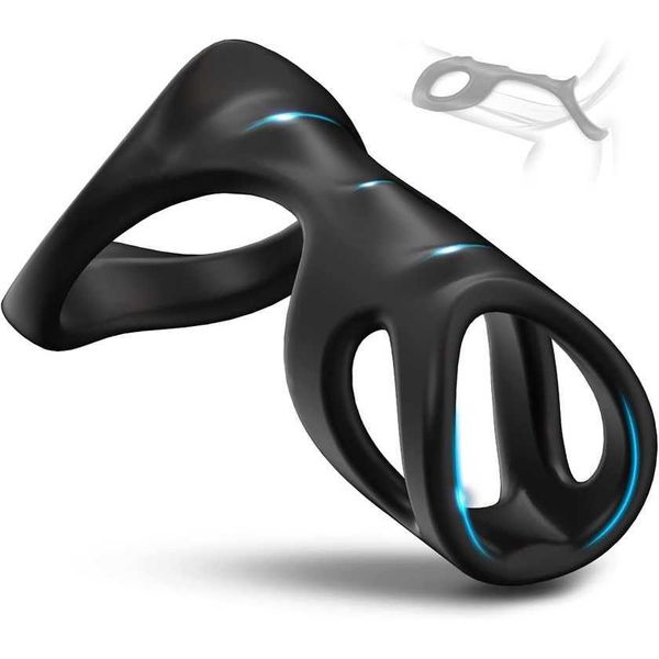 

factory outlet men's couple ring for erectile enhancement durable stronger male elastic liquid silicone safety toys and games