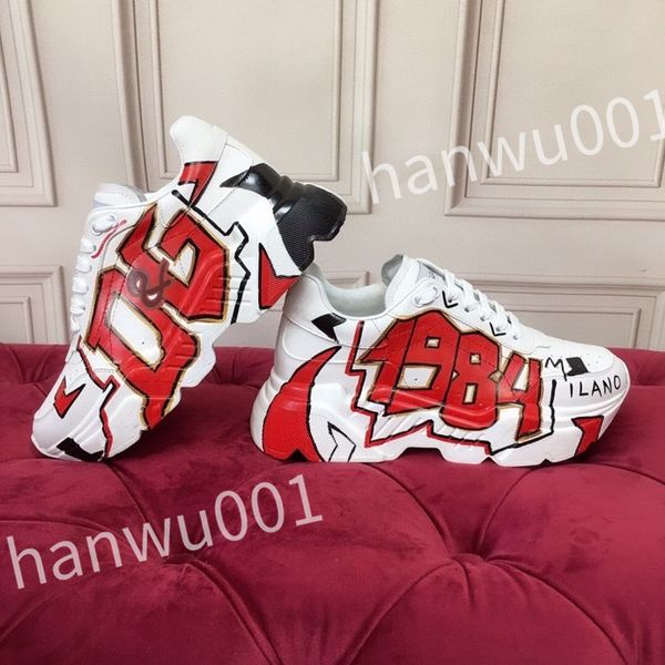 

2023 new luxury quality casual shoes designer men shoe leather lace up men fashion platform sneakers white black mens womens