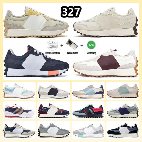 

n327 327 running shoes women mens designer sneakers white black paisley pack farmers market pack wheat vibrant orange castle staud beige out